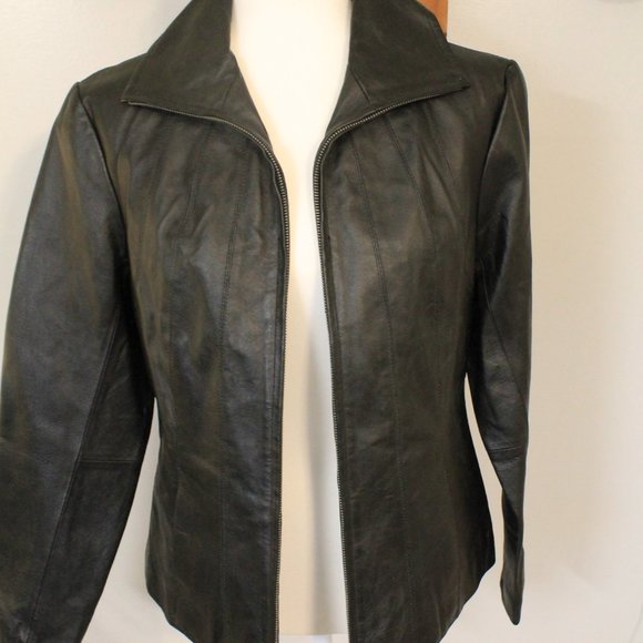 East 5th Genuine Leather Zipper Jacket - Picture 4 of 5